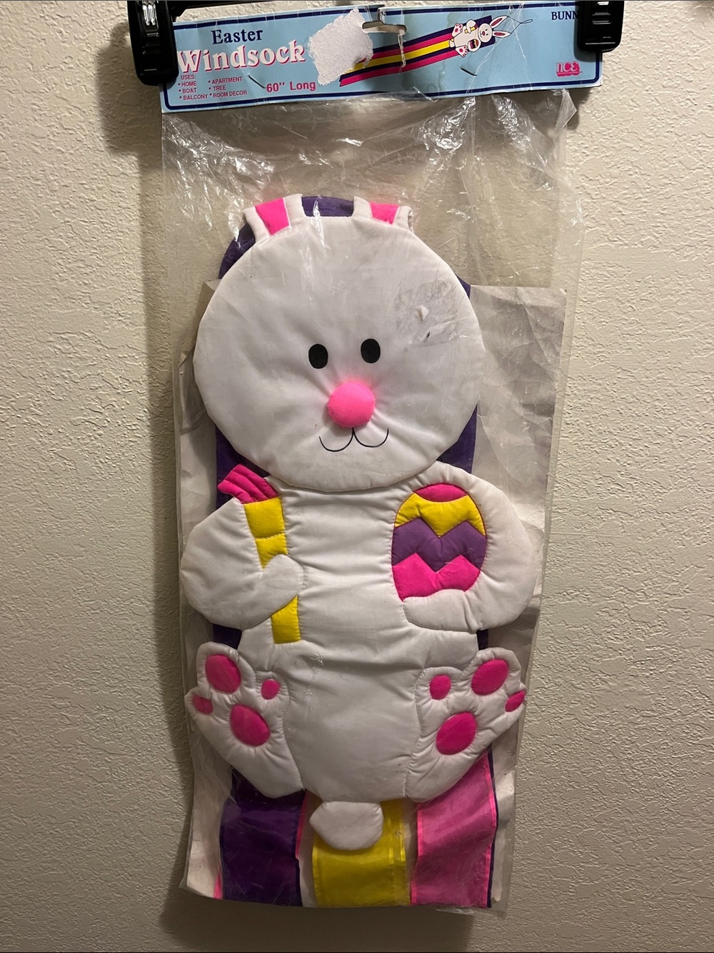 Vintage Easter Garden Nylon Windsock